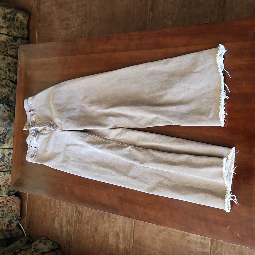 Women's Zara Brown High-Rise Wide-Leg Pants